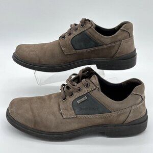 Josef Seibel Leather Shoes Size 41 TopDryTEX Lace-Up European Comfort Casual